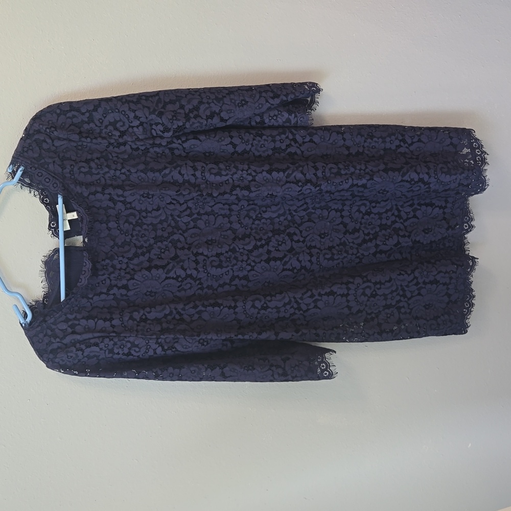 Navy Blue Joie Lace Dress